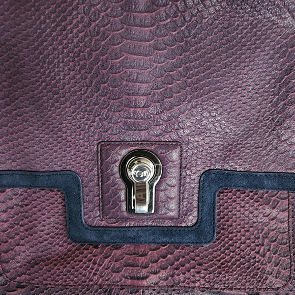 Juicy Couture Snakeskin Leather and Suede Shoulder Bag - Picture 7 of 16